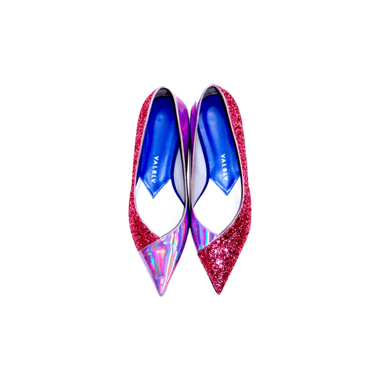 valblv-graphik-shoes-glitter-pink-front